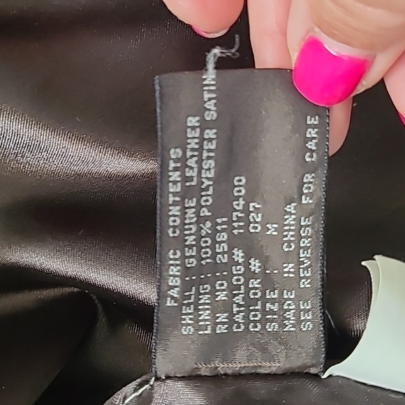 Hugo Buscati Collection leather jacket, size M - Picture 5 of 12